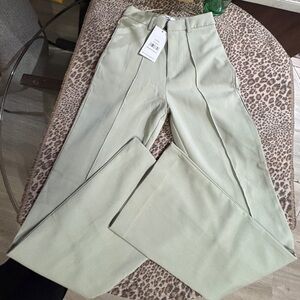 Because of Alice BOA.Wide Leg Suit sea green  Trousers woman’s xs new!